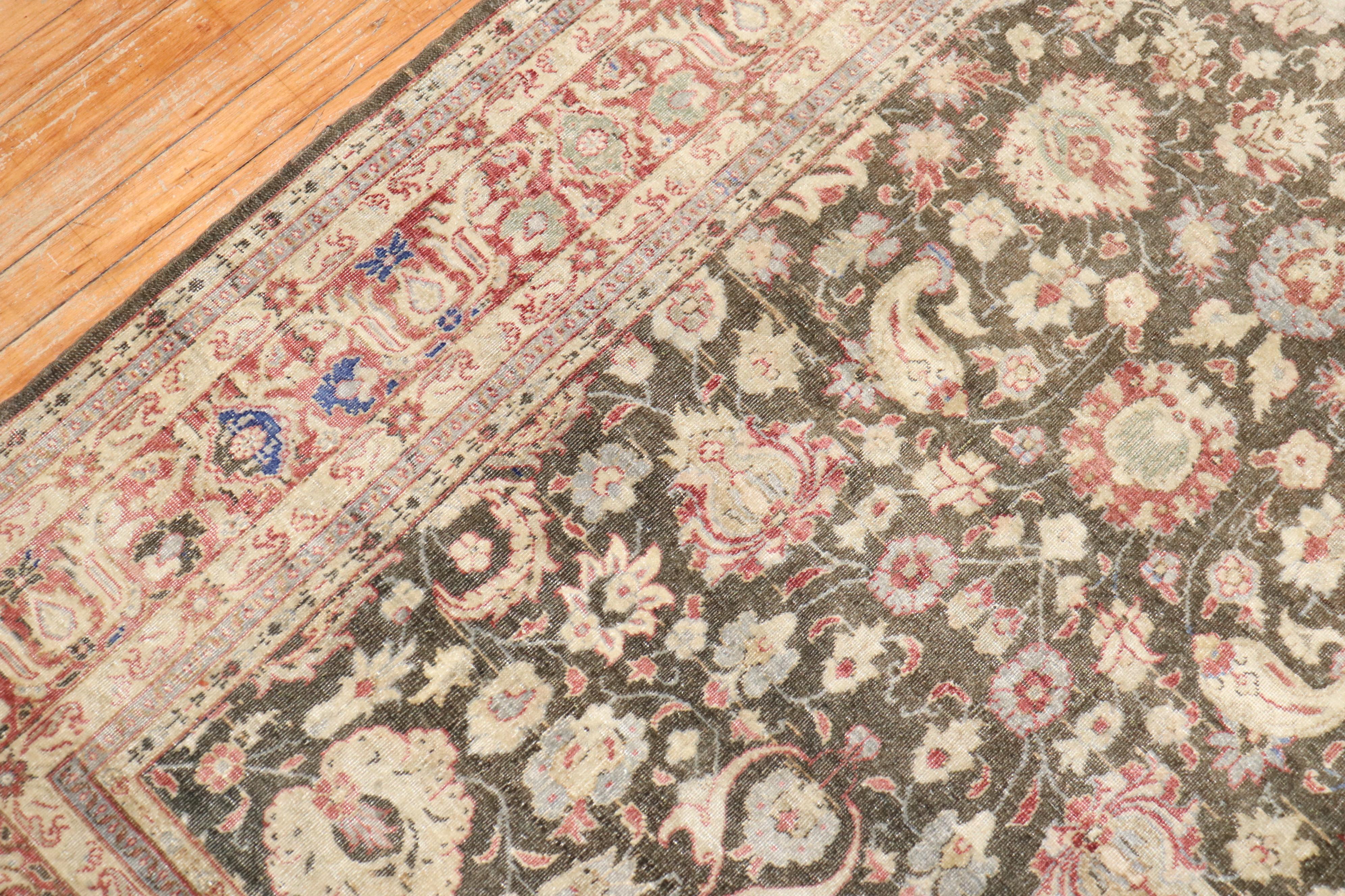 Tapis de Turquie Sivas marron en vente 2