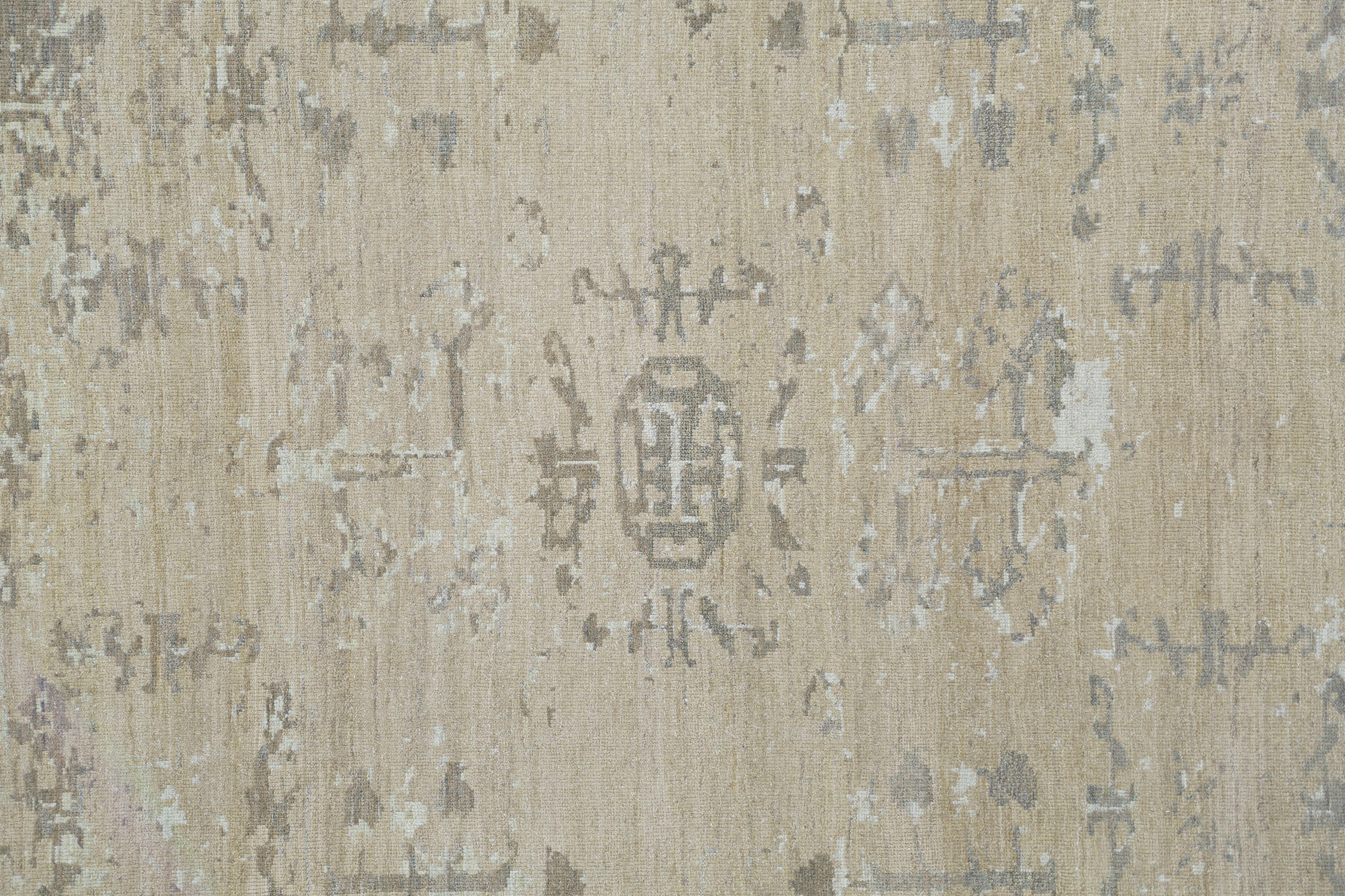 Tappeti Afghanistan Sultanabad Rugs - Lana Marrone Taupe Design - 95516 In condizioni ottime in vendita a Dallas, TX