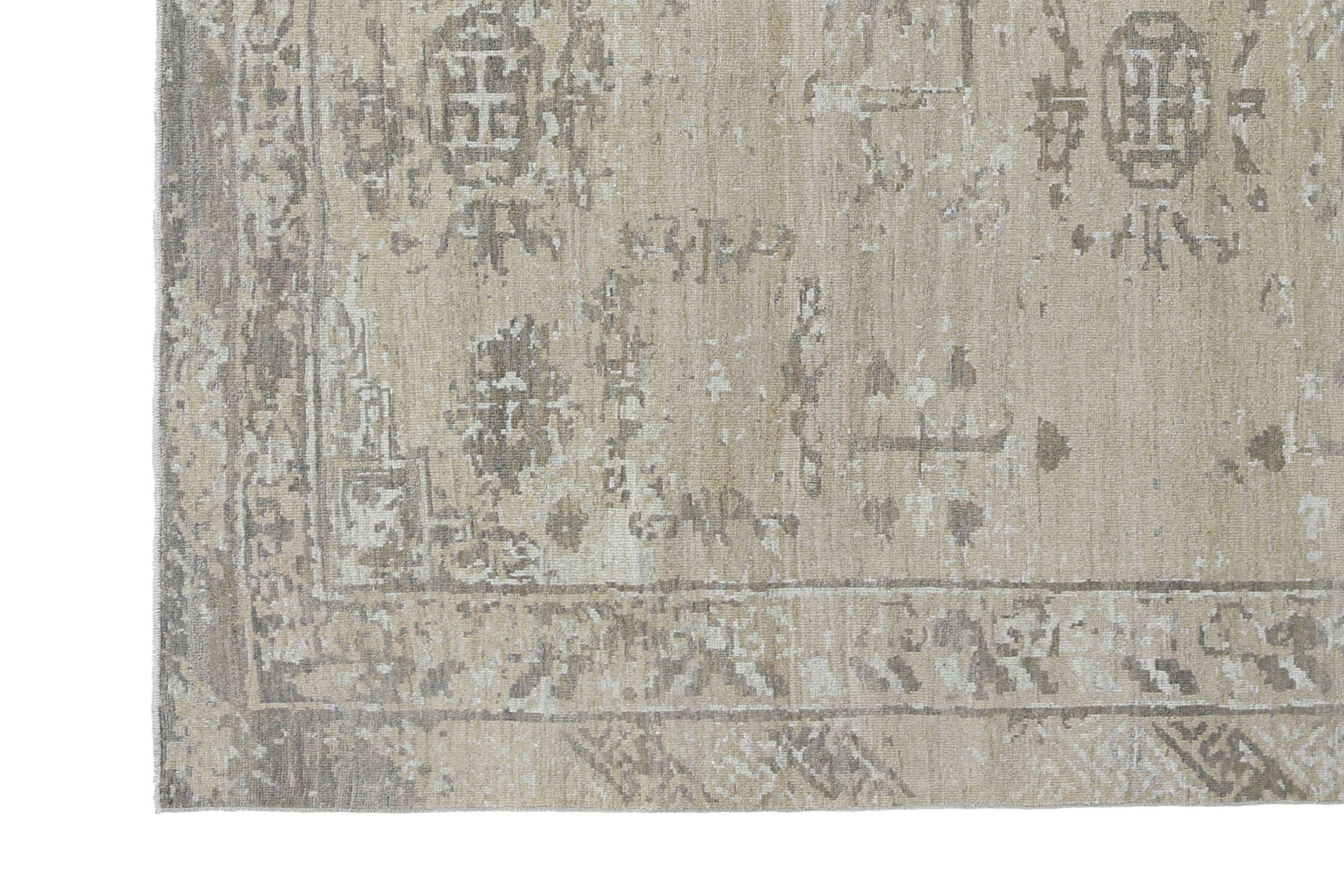Tappeti Afghanistan Sultanabad Rugs - Lana Marrone Taupe Design - 95516 in vendita 3