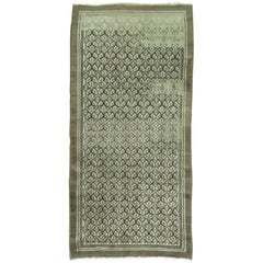 Brown Turkish Wool Rug, Mid-20th Century