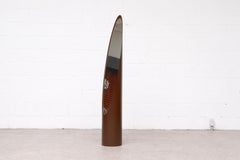 Brown Unghia "Nail" Mirror by Rodolfo Bonetto for Bonetto Italia