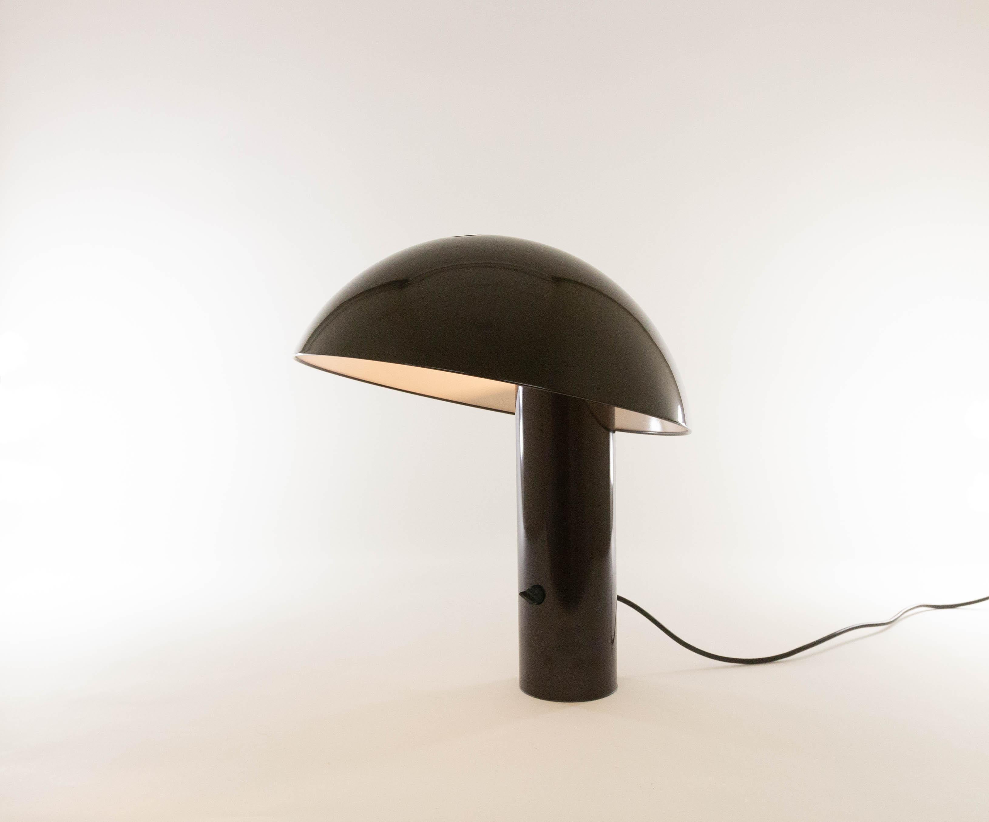 Mid-Century Modern Lampe de bureau Vaga marron par Franco Mirenzi pour Valenti, 1970 en vente