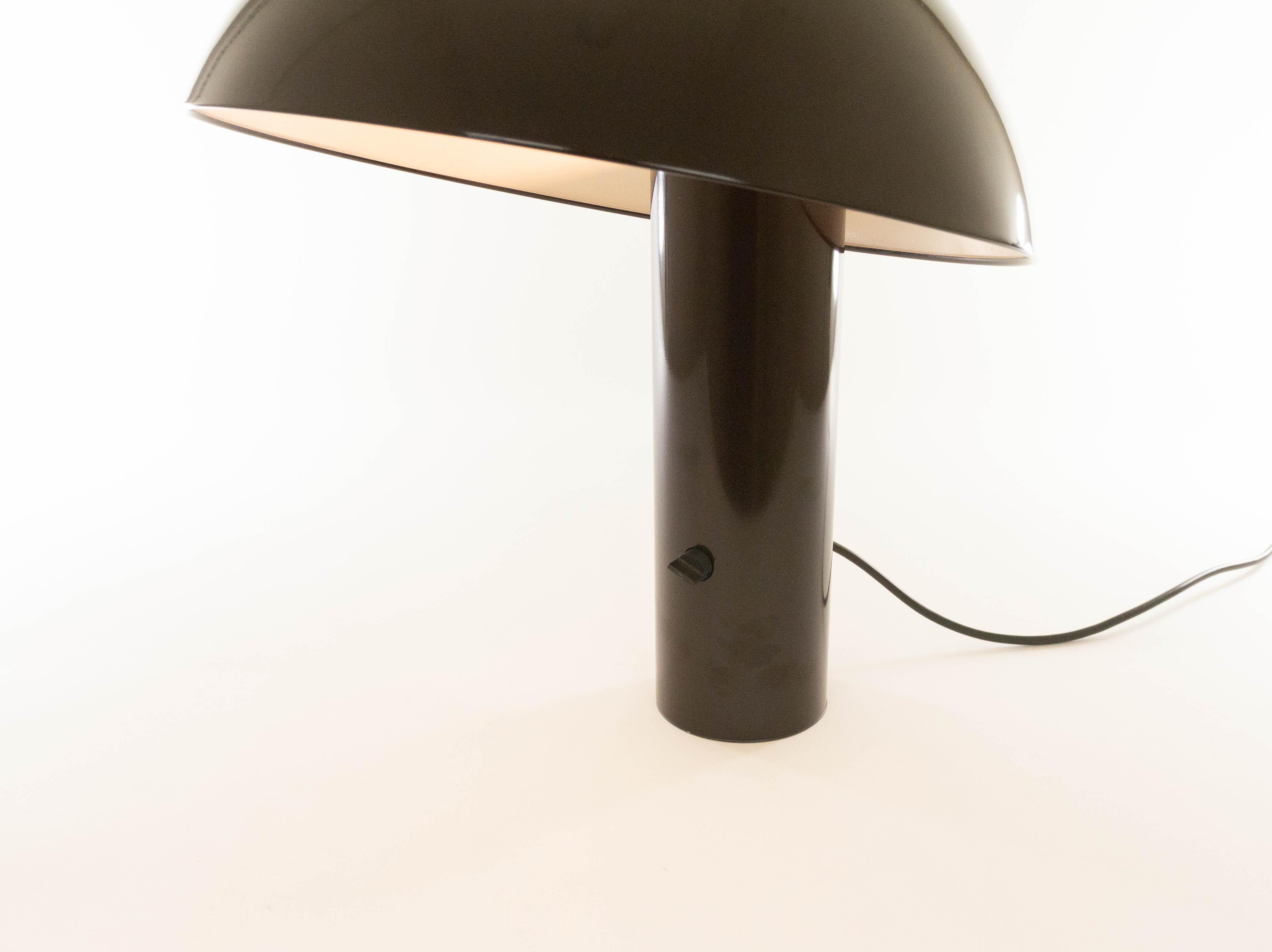 Mid-Century Modern Brown Vaga Table Lamp by Franco Mirenzi for Valenti, 1970s For Sale