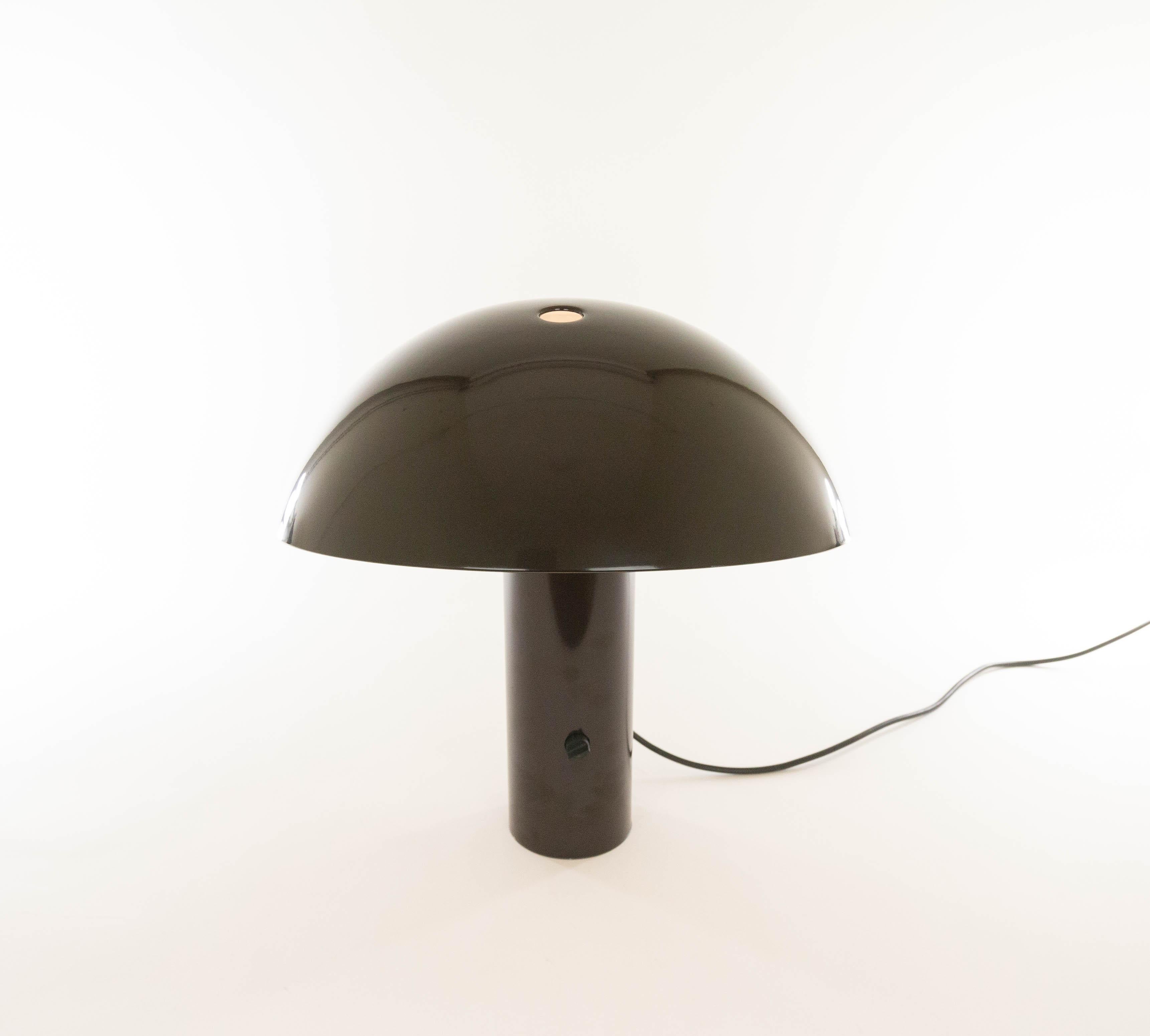 Brown Vaga Table Lamp by Franco Mirenzi for Valenti, 1970s In Excellent Condition For Sale In Rotterdam, NL