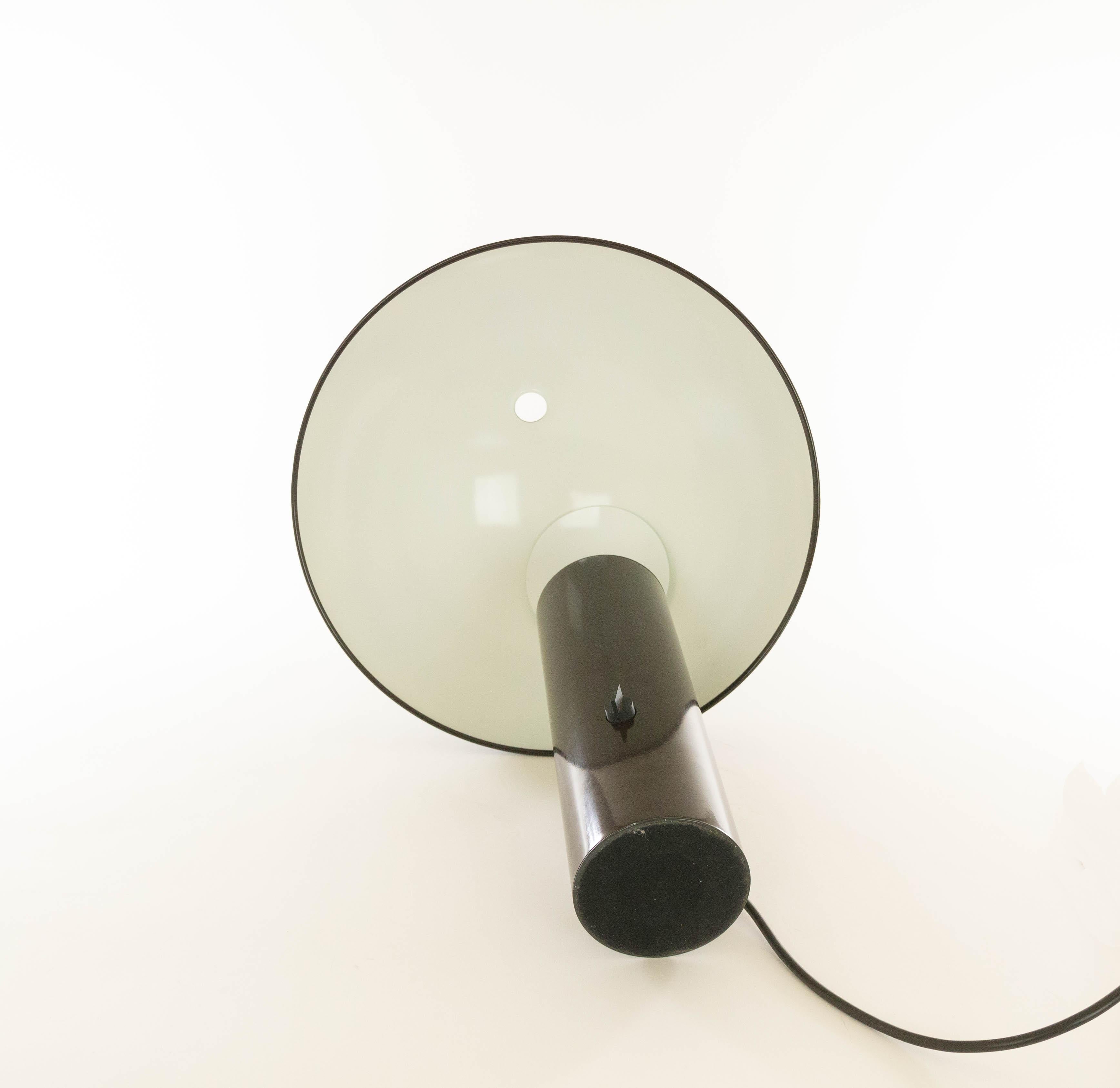 Brown Vaga Table Lamp by Franco Mirenzi for Valenti, 1970s In Excellent Condition In Rotterdam, NL