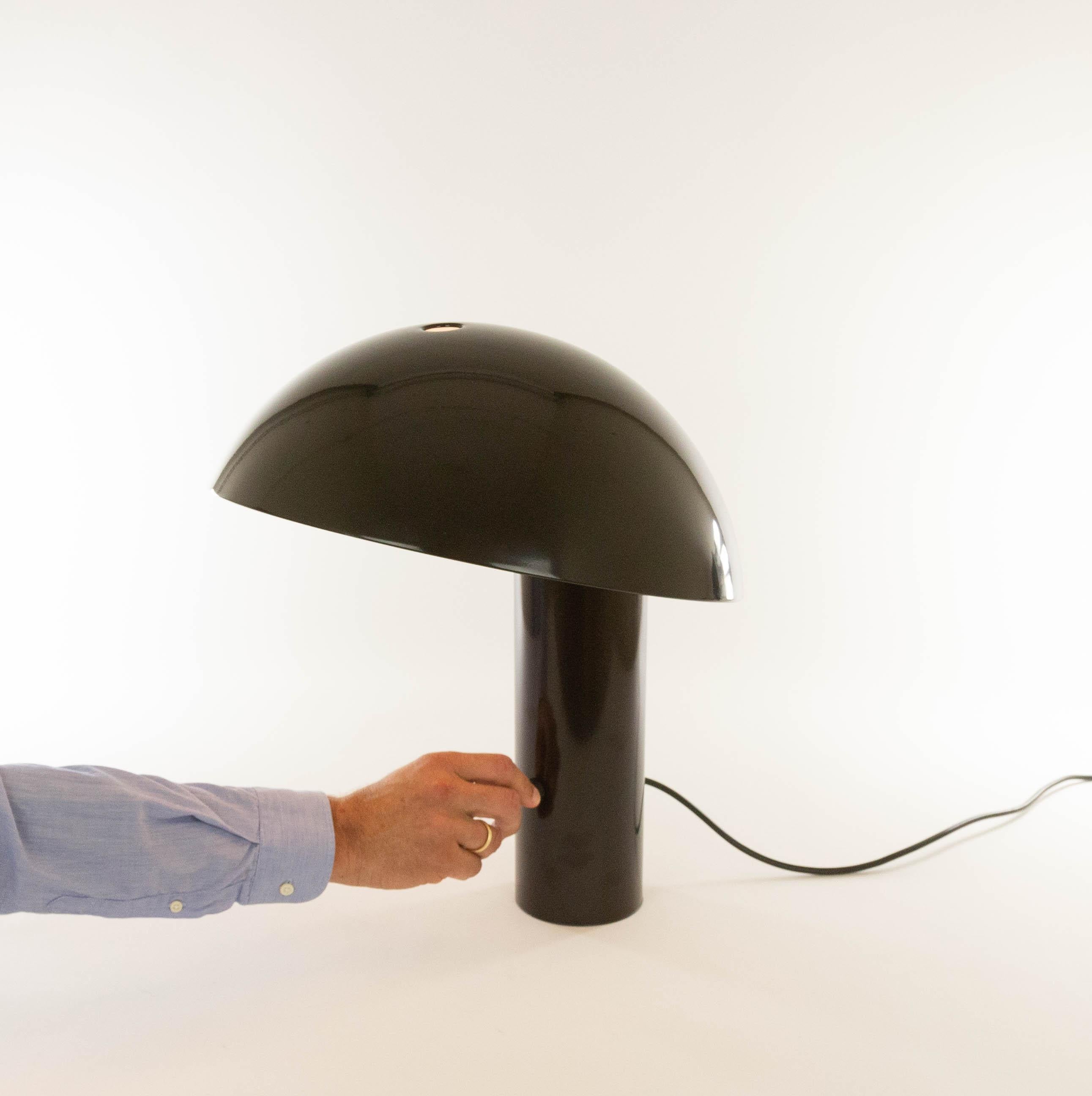Late 20th Century Brown Vaga Table Lamp by Franco Mirenzi for Valenti, 1970s