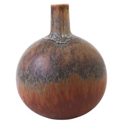 Brown Vase Carl-Harry Stålhane Rörstrand, Midcentury Vintage