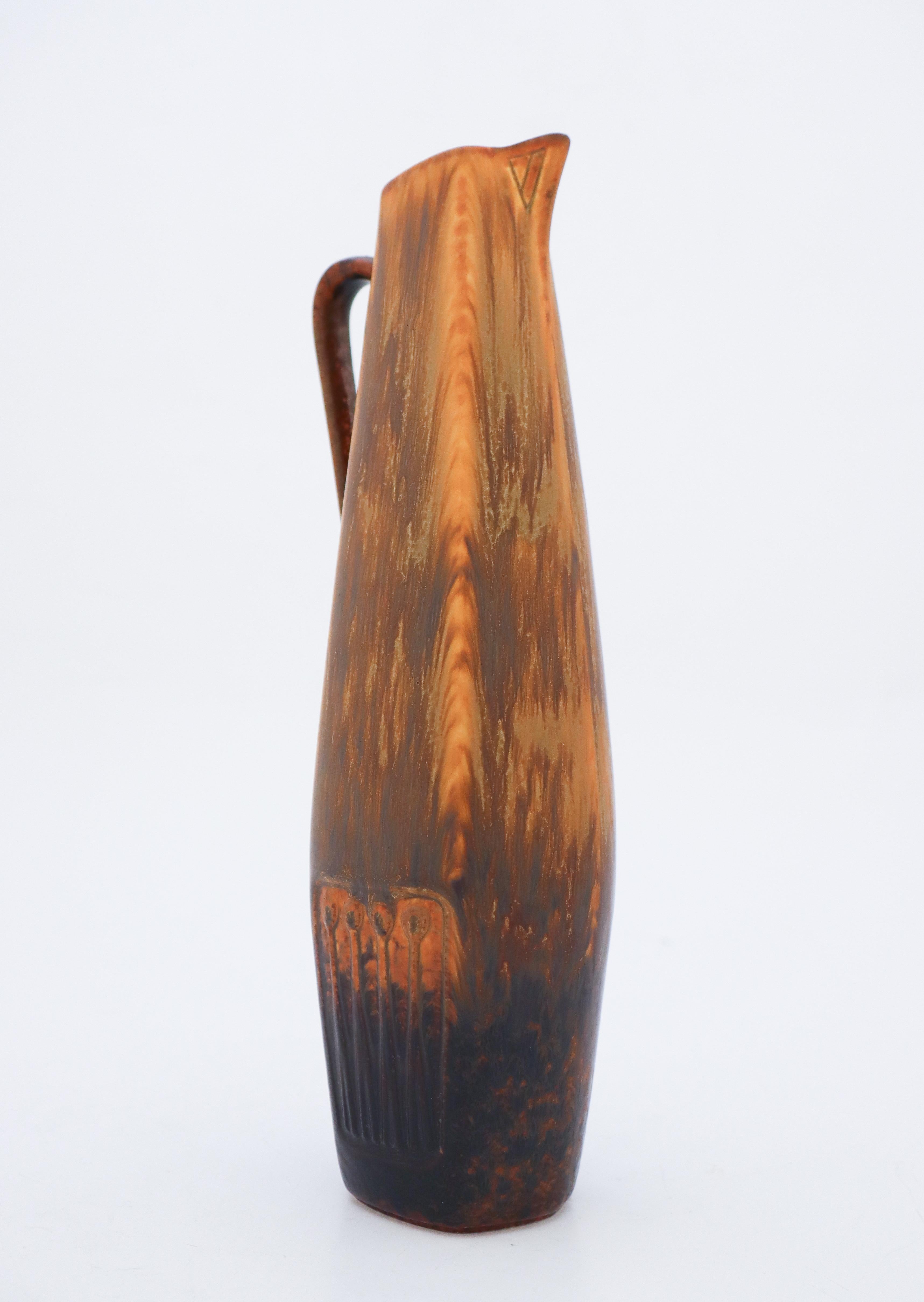 Scandinavo moderno Vaso marrone, Gunnar Nylund, Rörstrand, anni '50-'60 in vendita