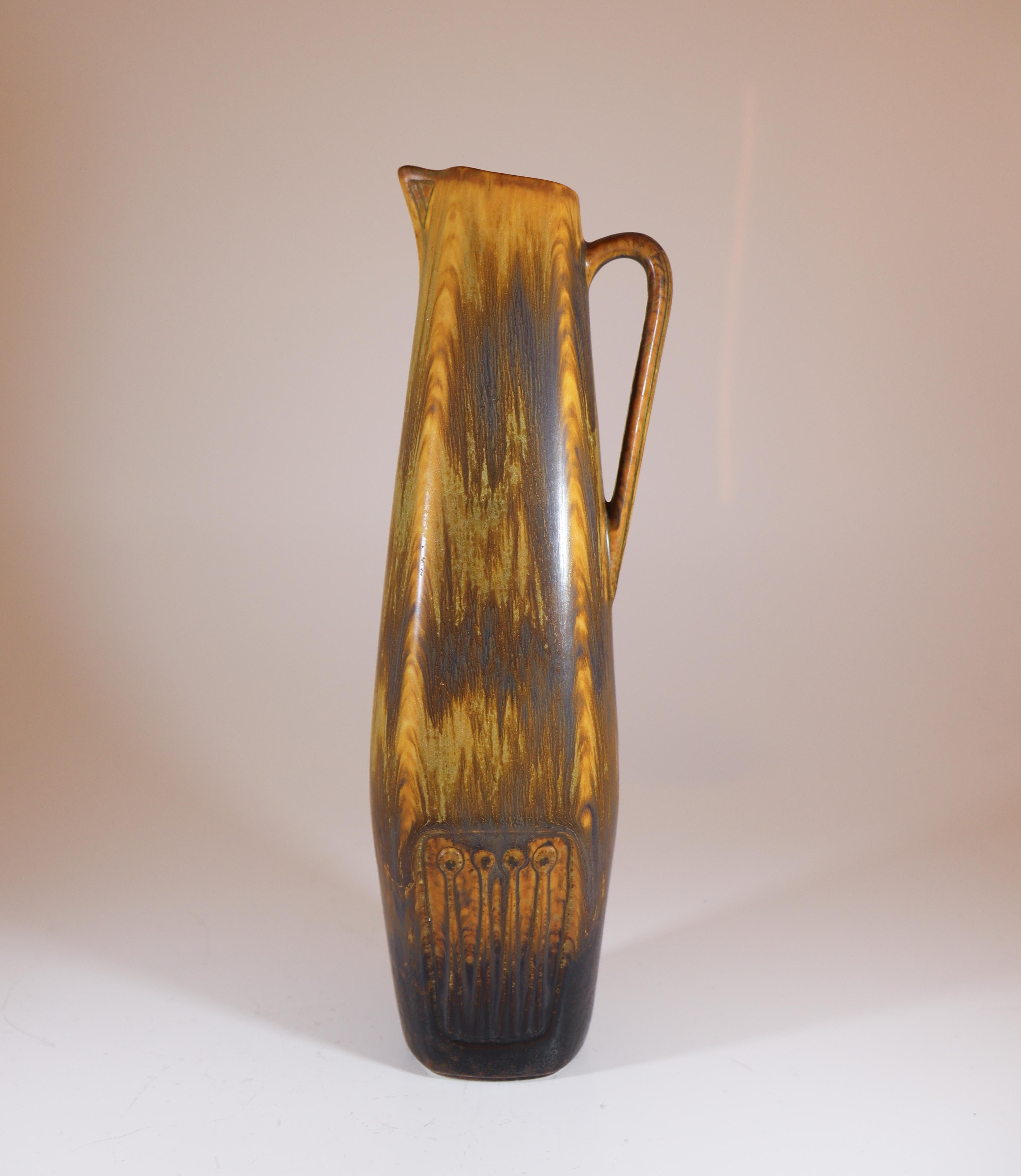 Jarrón marrón, Gunnar Nylund, Rörstrand, Década de 1950-1960 Glaseado en venta