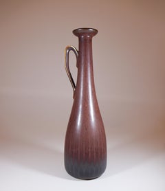 Jarrón marrón, Gunnar Nylund, Rörstrand, Midcentury Vintage