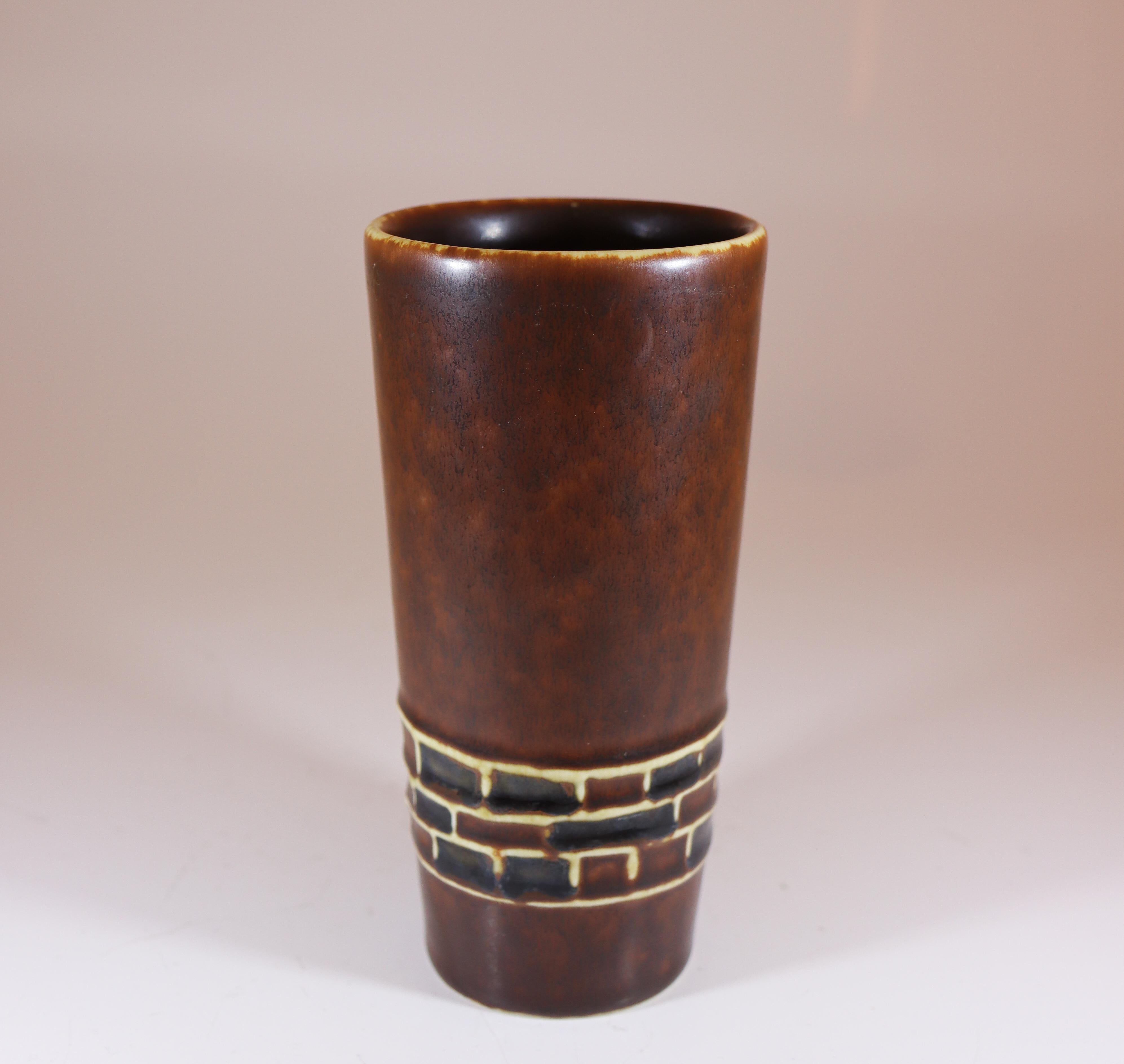 Vaso marrone - Hertha Bengtson - Rörstrand in vendita 1