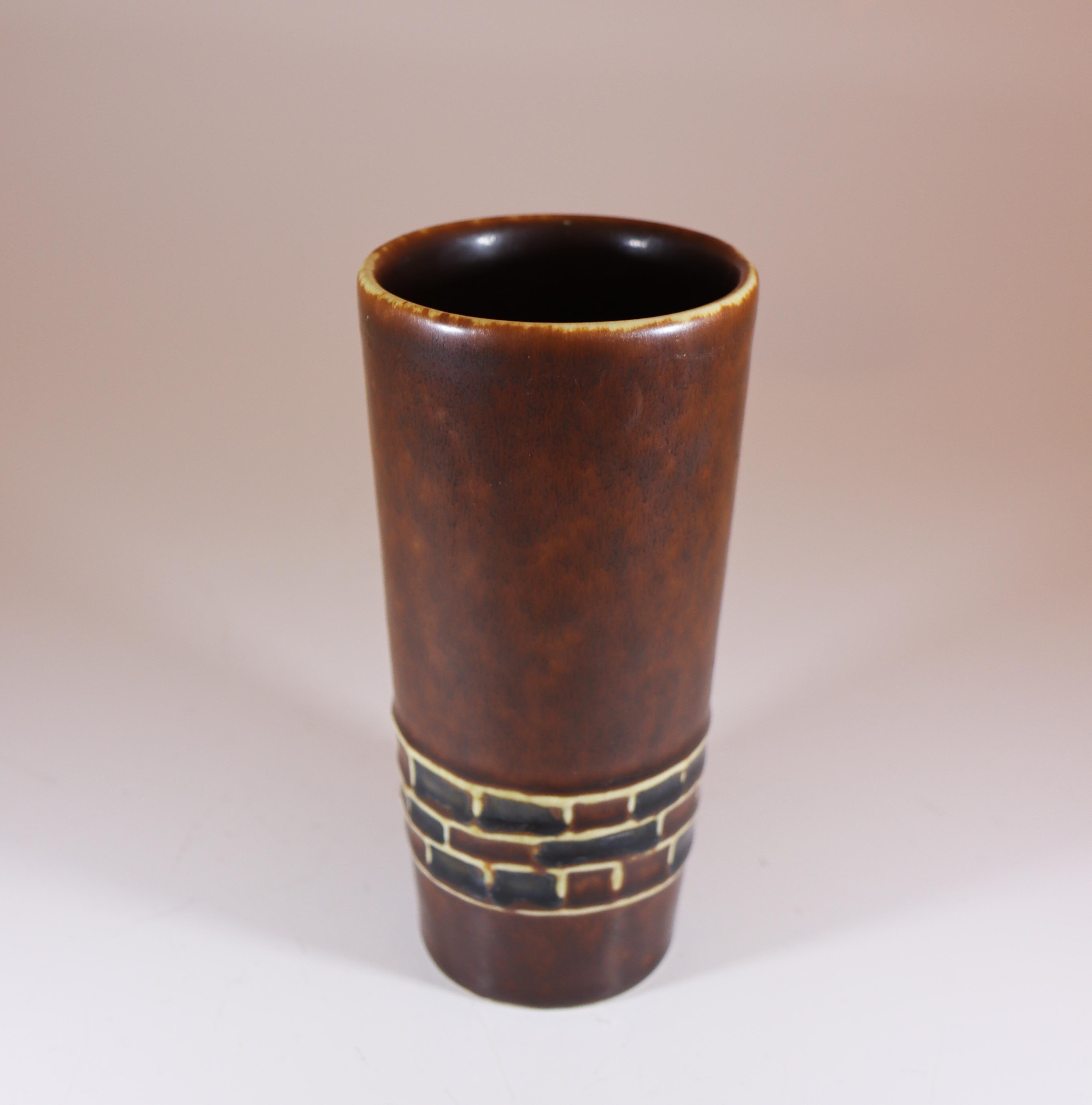 Vaso marrone - Hertha Bengtson - Rörstrand in vendita 2