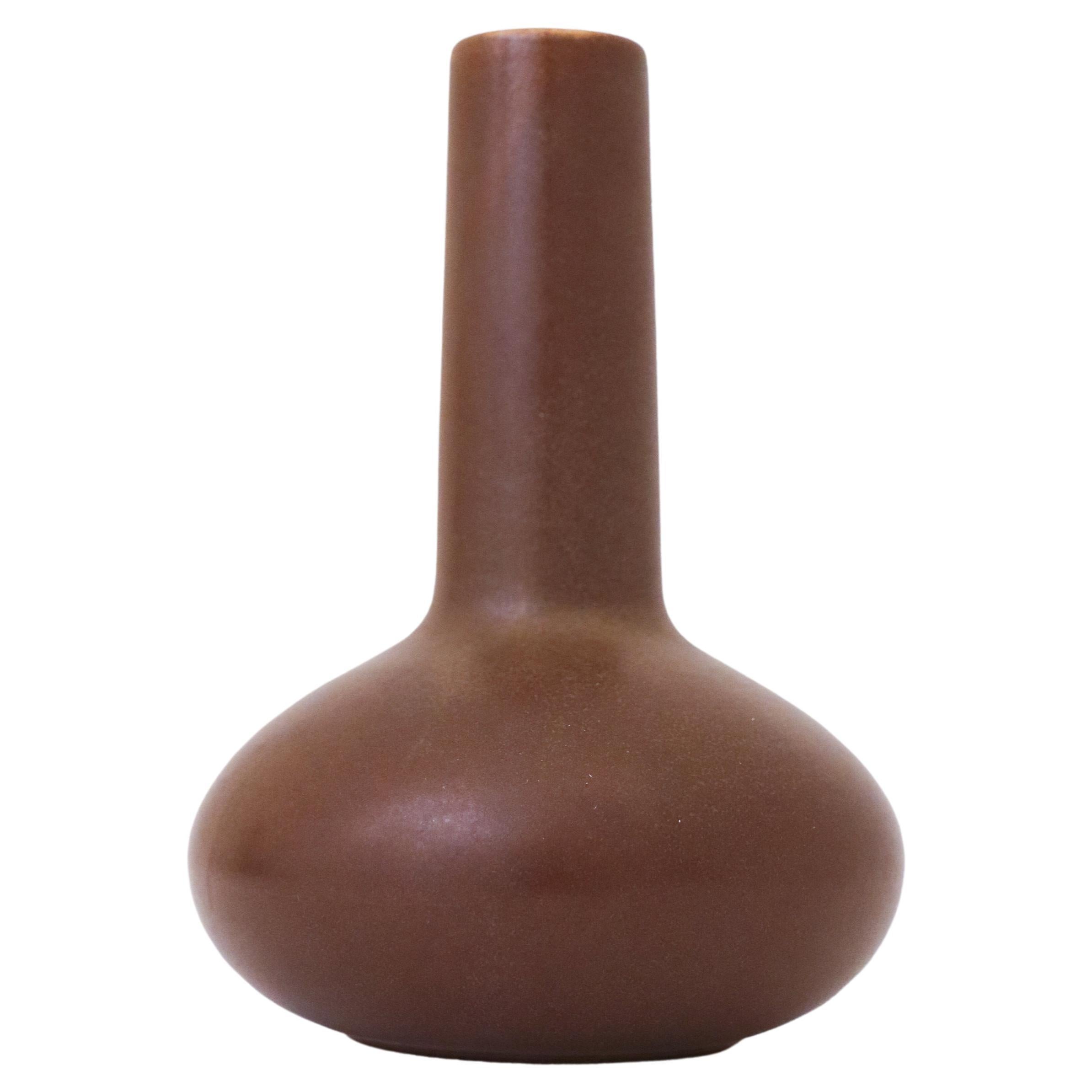 Brown vase - Seltmann Weiden Bavaria - Western Germany For Sale