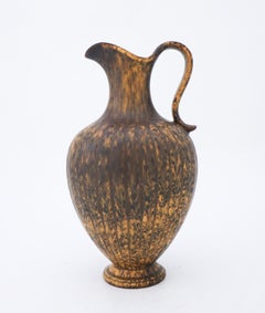 Gunnar Nylund Brown Speckled Vase, Rörstrand, Mid Century, Circa 1950s