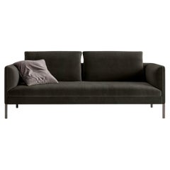 Brown Velvet Sofa Molteni&C by Vincent Van Duysen Design Made in Italy