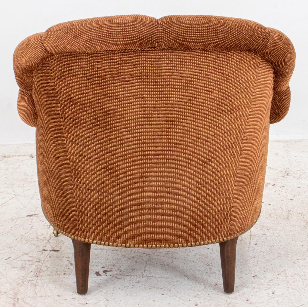 Brown/Vermilion Chenille Upholstered Arm Chair 2