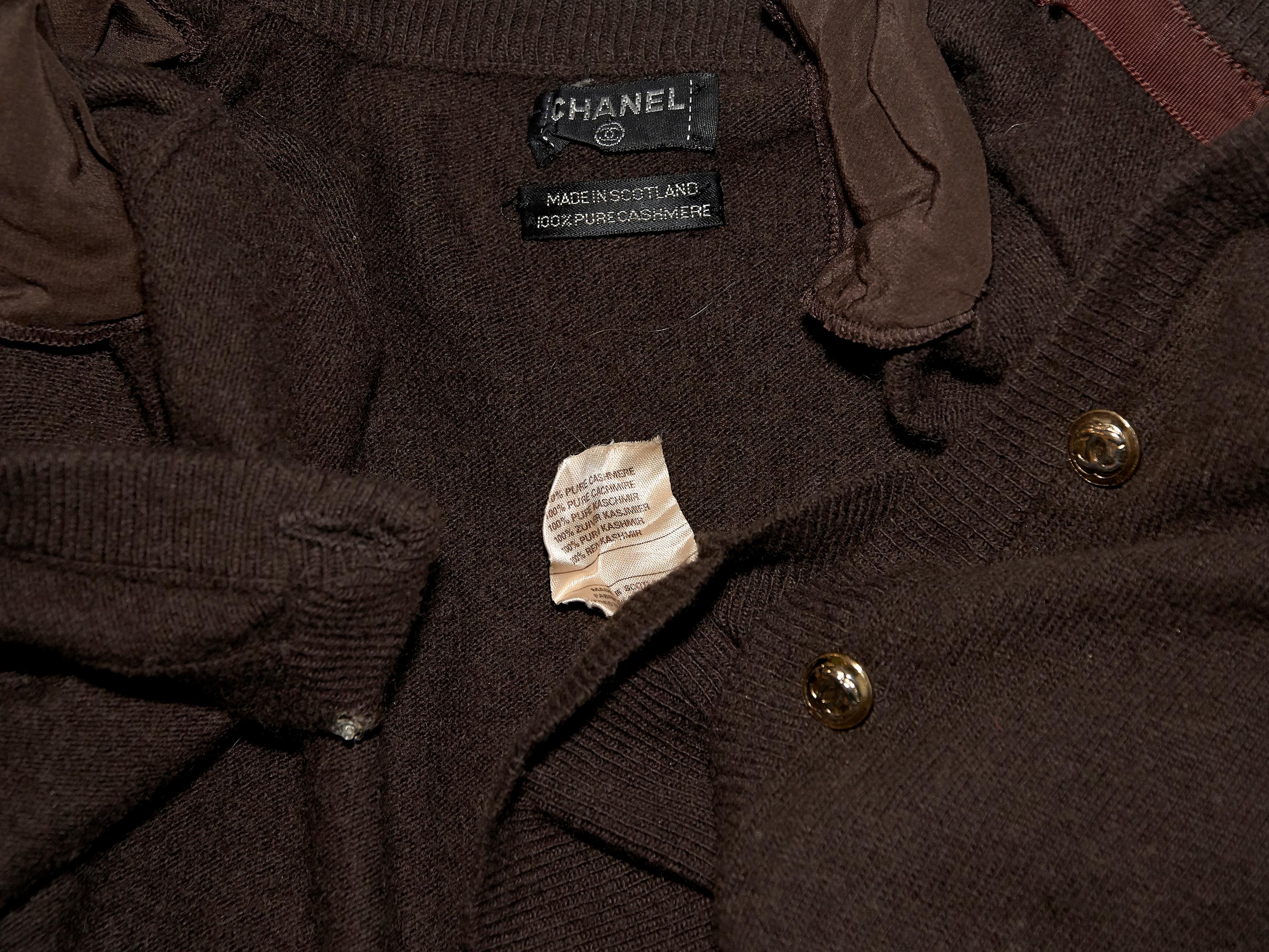Women's Brown Vintage Chanel Cashmere Sweater