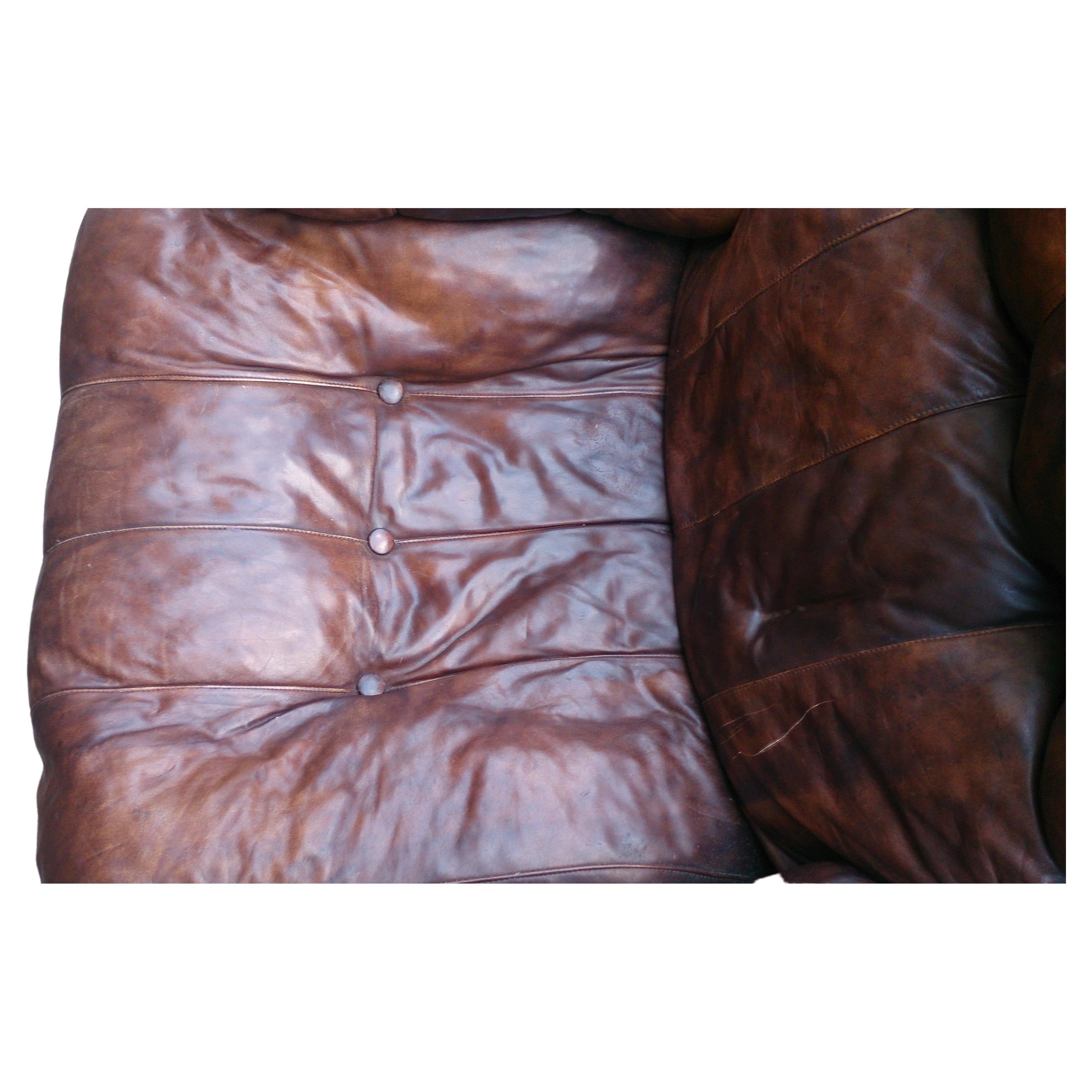 Brown Vintage Leather Lounge Chair 3