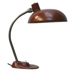 Brown Vintage Metal Desk Light