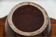 Jarra de porcelana vintage marrón