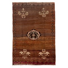 abc carpet Brown Vintage Traditional Wool Rug - 7'1" x 11'2"