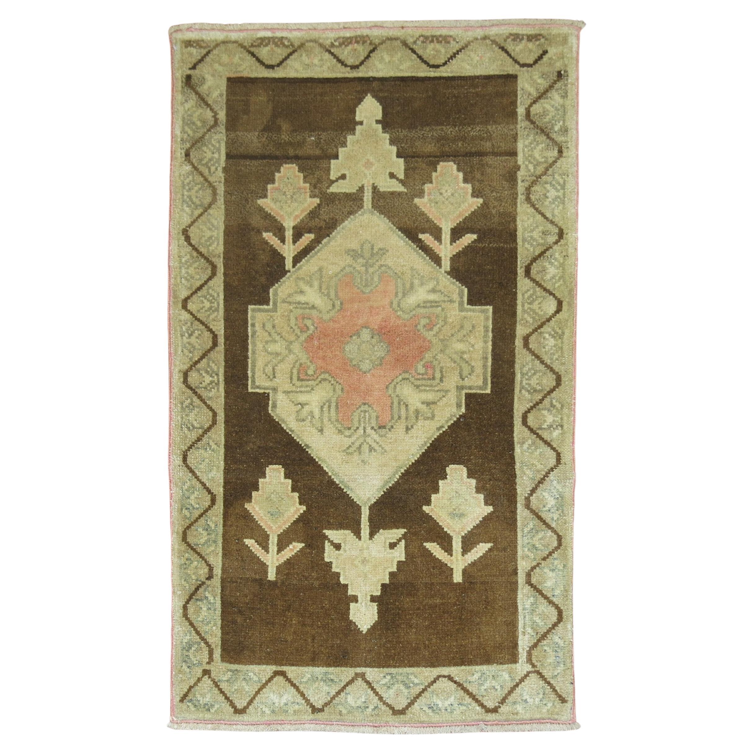 Türkischer Vintage-Teppich im Vintage-Stil