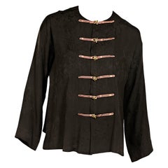 Brown Vintage Yves Saint Laurent Rive Gauche Top