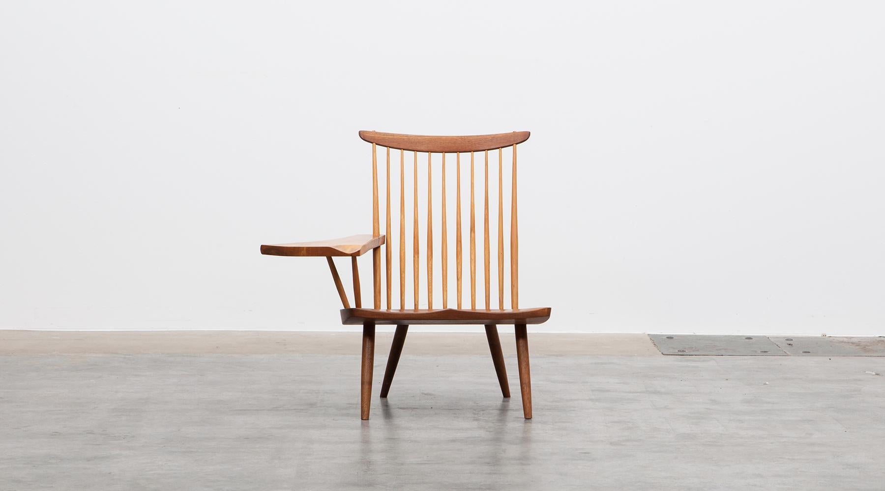 Brown Walnut Armchair Designed by George Nakashima 6