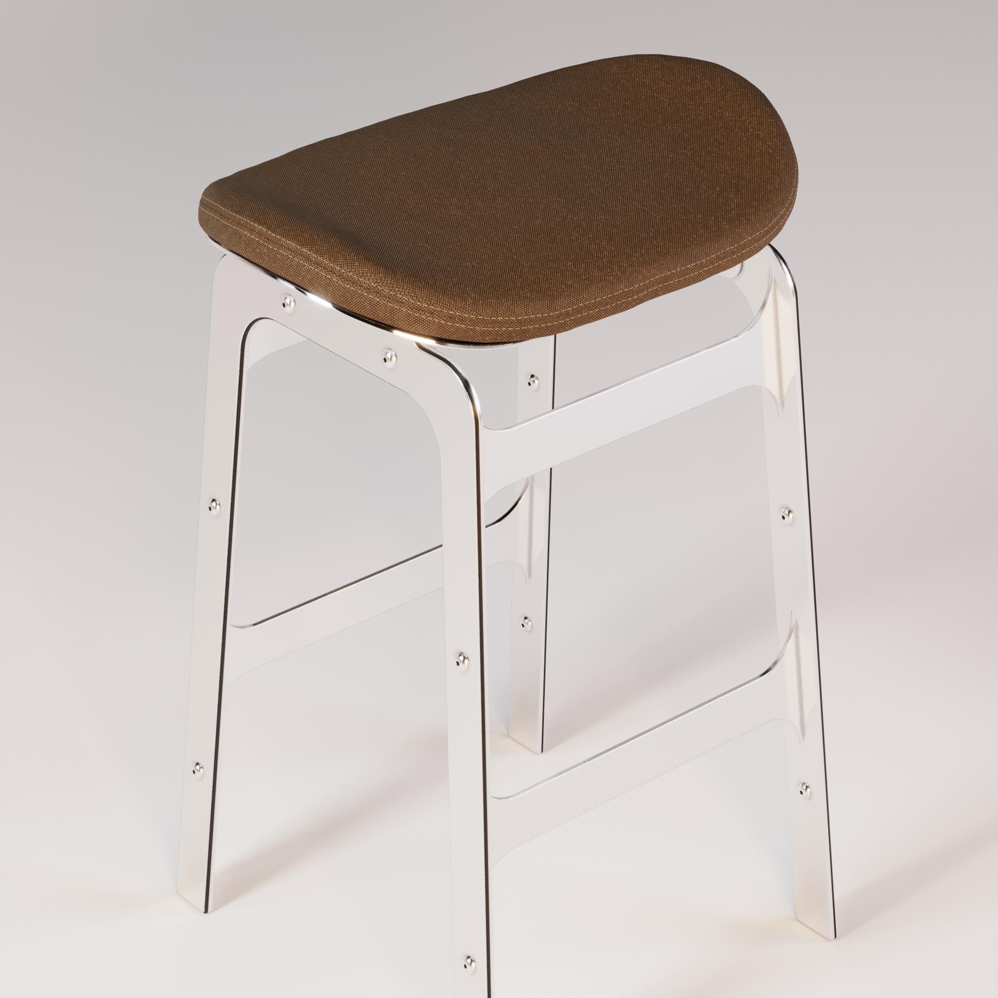 Portuguese Brown Waterproof Outdoor Bar Stool For Sale