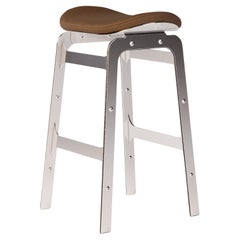 Brown Waterproof Outdoor Bar Stool