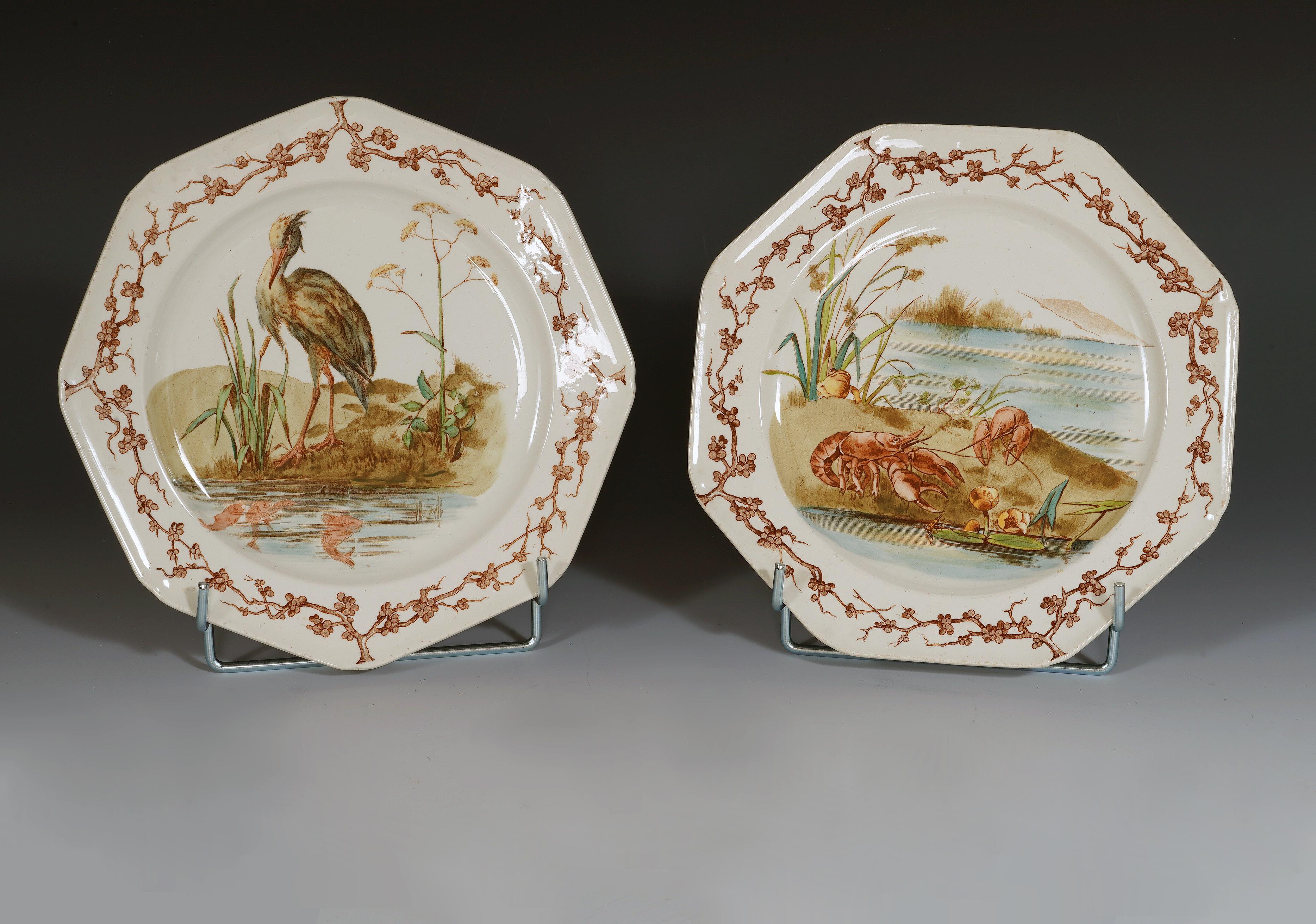 Brown-Westhead Moore & Cie, « Fables of la Fontaine » service, England, c. 1890 For Sale 1