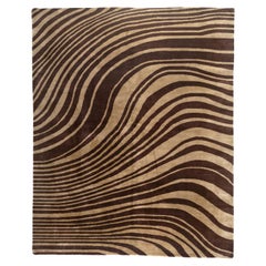 Brown Wind Tibetan Design Area Rug