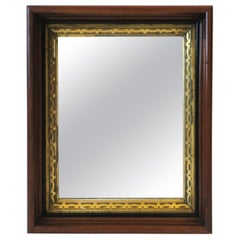 English Wood and Gold Giltwood Framed Wall Mirror