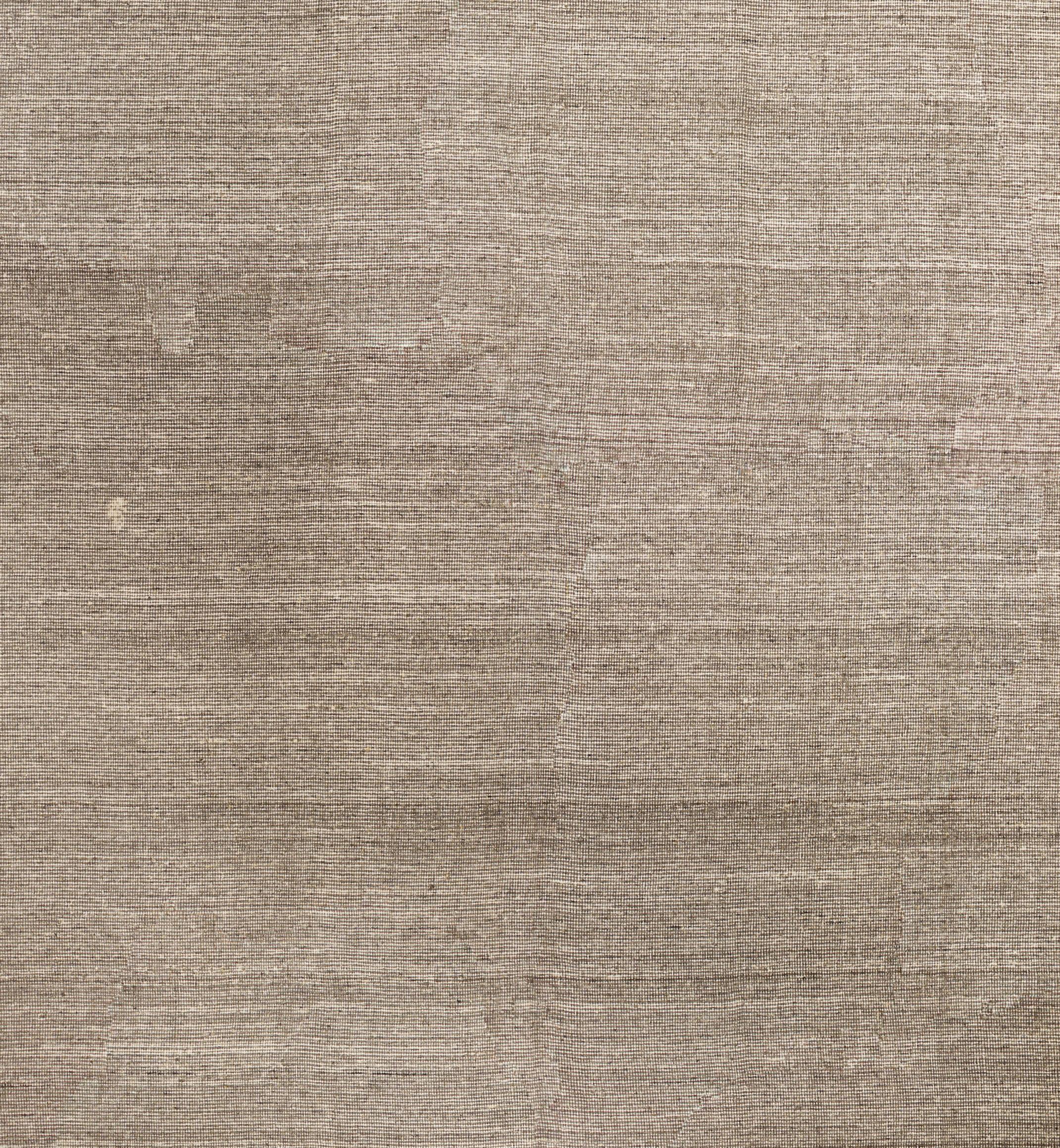 Tappeto a trama piatta in lana marrone 10 ft x 14 ft, oversize per un grande open space In condizioni ottime in vendita a Dallas, TX