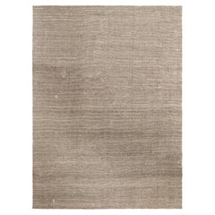 Tappeto a trama piatta in lana marrone 10 ft x 14 ft, oversize per un grande open space