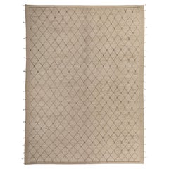 Brown Zameen Transitional Wool Rug - 10'5" x 13'11"