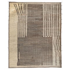 Abc carpet Brown Tapis de laine transitionnel Zameen - 13'9" x 16'9".