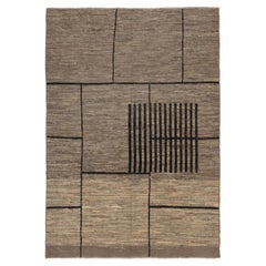 abc carpet Brown Zameen Transitional Wool Rug - 6'2" x 8'11"