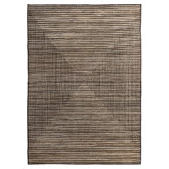 abc carpet Brown Zameen Transitional Wool Rug - 7'1" x 10'1"
