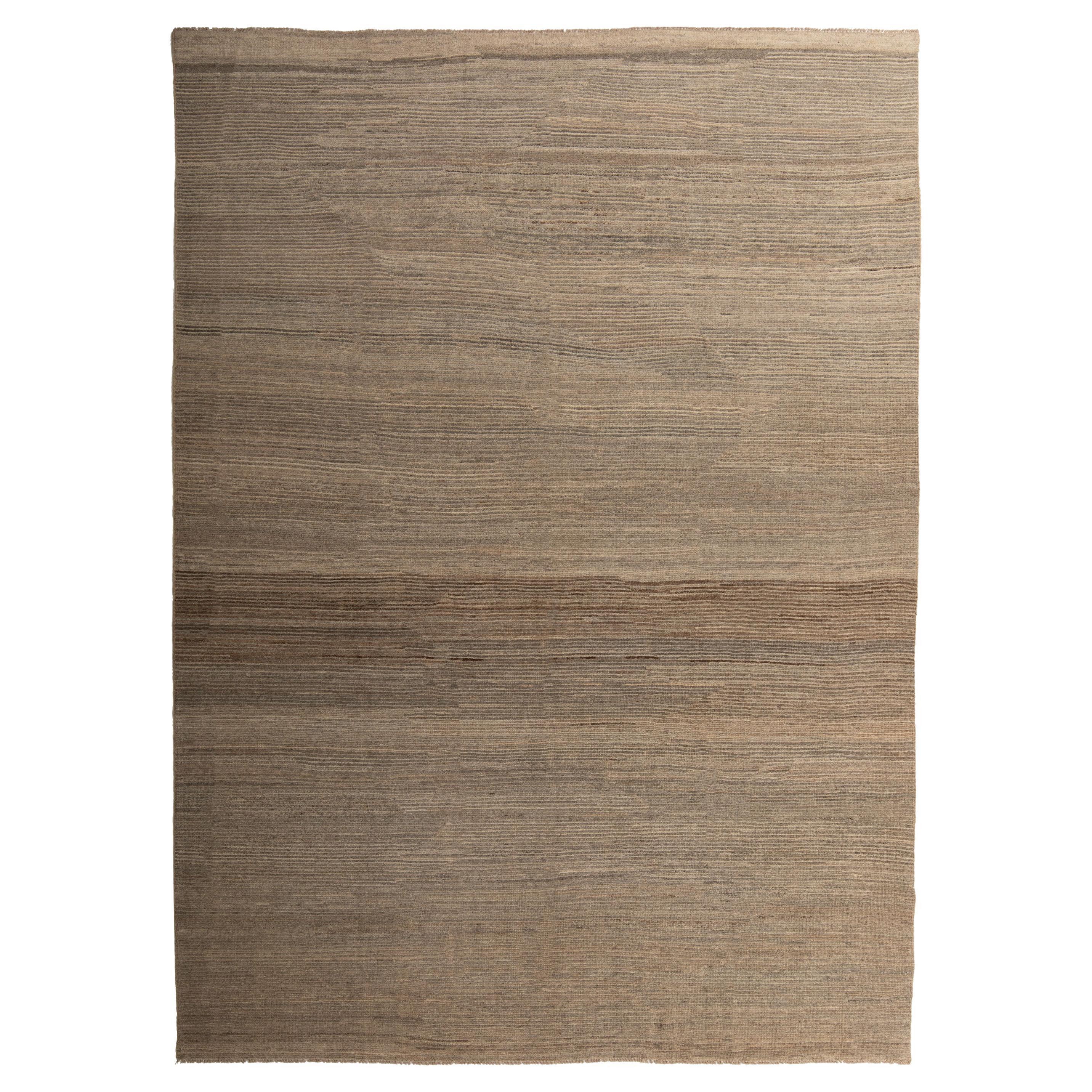 abc carpet Brown Zameen Transitional Wool Rug - 8'7" x 11'10"