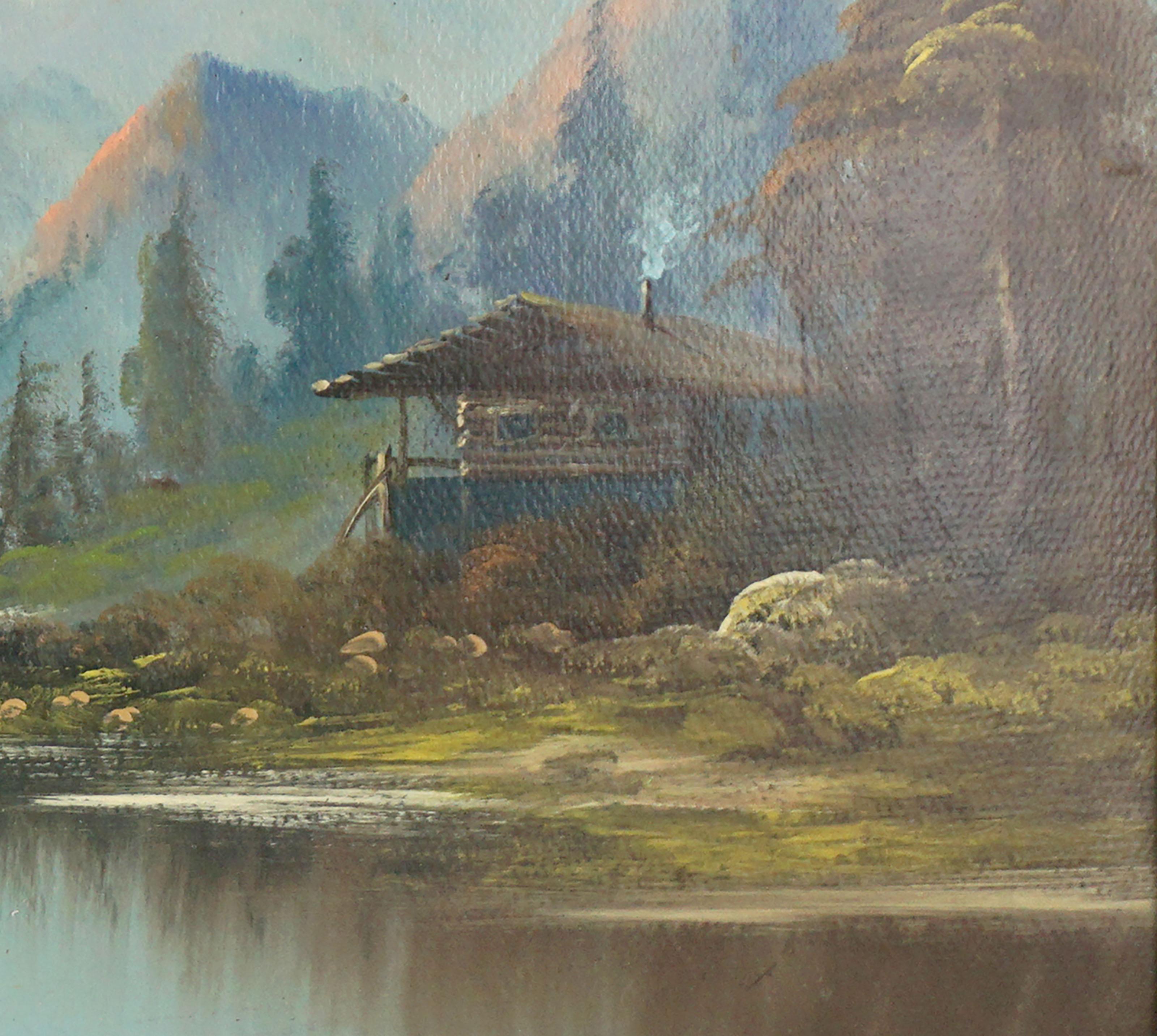 log cabin paintings