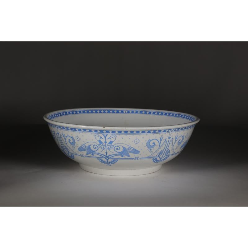English Brownfield & Sons. Olympus pattern. Dr C Dresser style. Aesthetic Movement bowl  For Sale