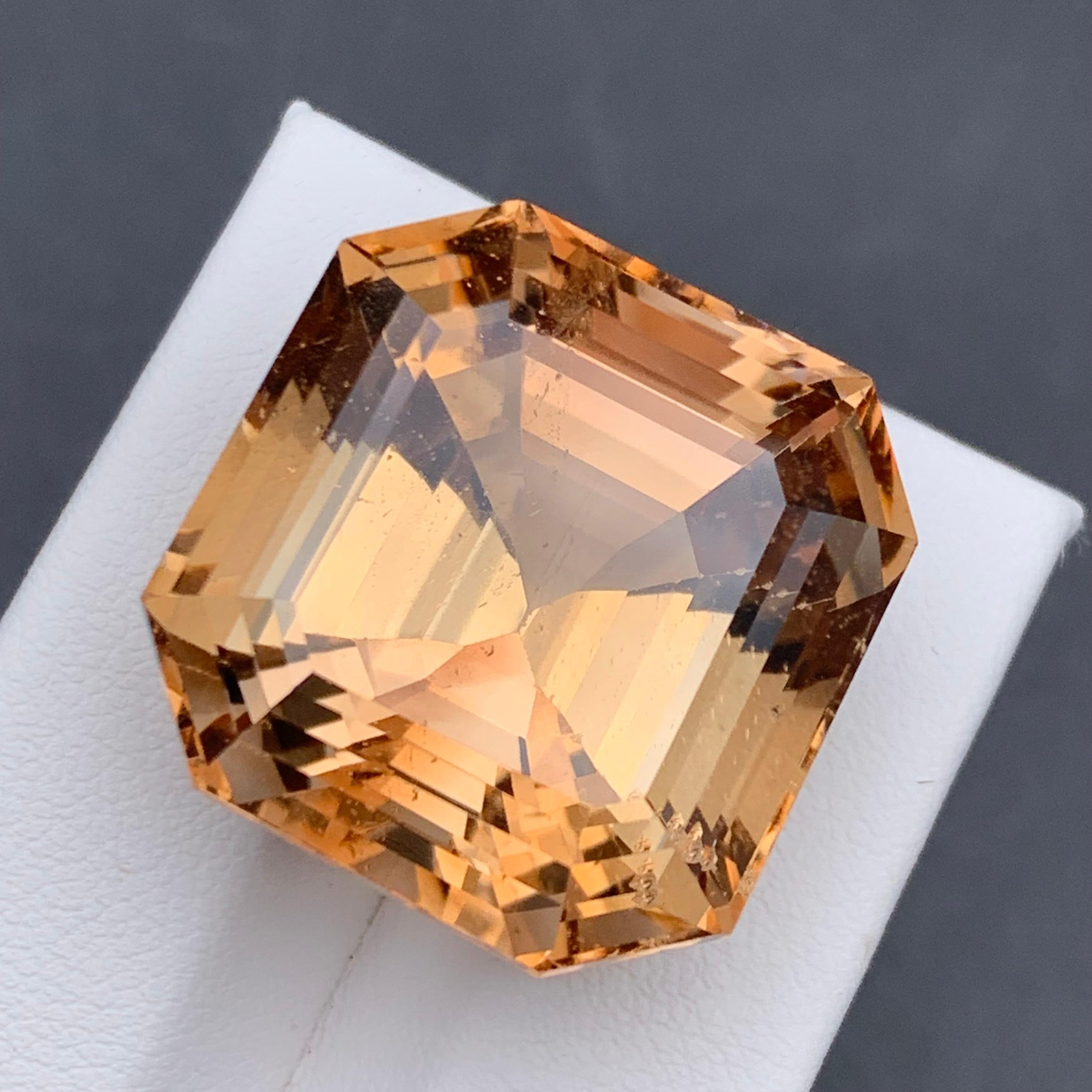 Brownish Golden Natural Topaz Loose Gemstone for Necklace Pendant, Bracelet, or any other Jewelry Setting-Asscher Cut!!

💎 GEMSTONE TYPE: Topaz
⚖️ WEIGHT: 71.35 Carats 
🪚 SHAPE & CUT: Asscher Cut
📏 SIZE (MM): 23.26 x 22.23 x 16.61
🌈 COLOR: