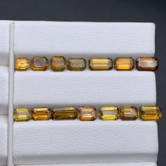 Brownish Yellow Natural Sphene/Titanite Loose Gemstones Lot 11.50 Ct for Jewelry