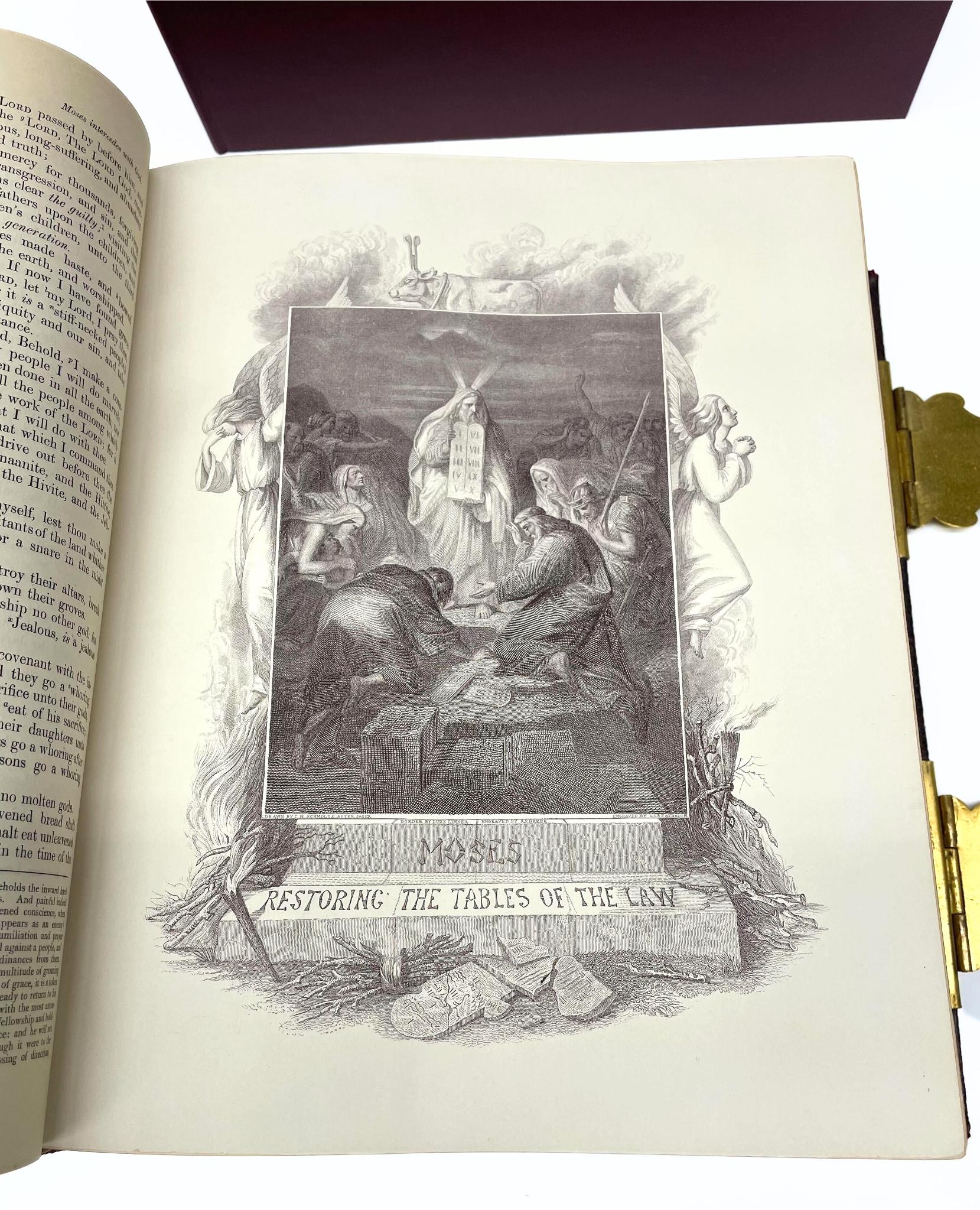 La Biblia Familiar Autointerpretativa de Brown, por el Revdo. John Brown, Ilustrado, 1880 Fines del siglo XIX en venta