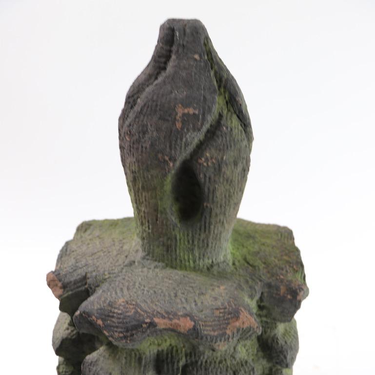 Brownstone Building  Finial Fragment in Moss Finish  In Good Condition In New York, NY