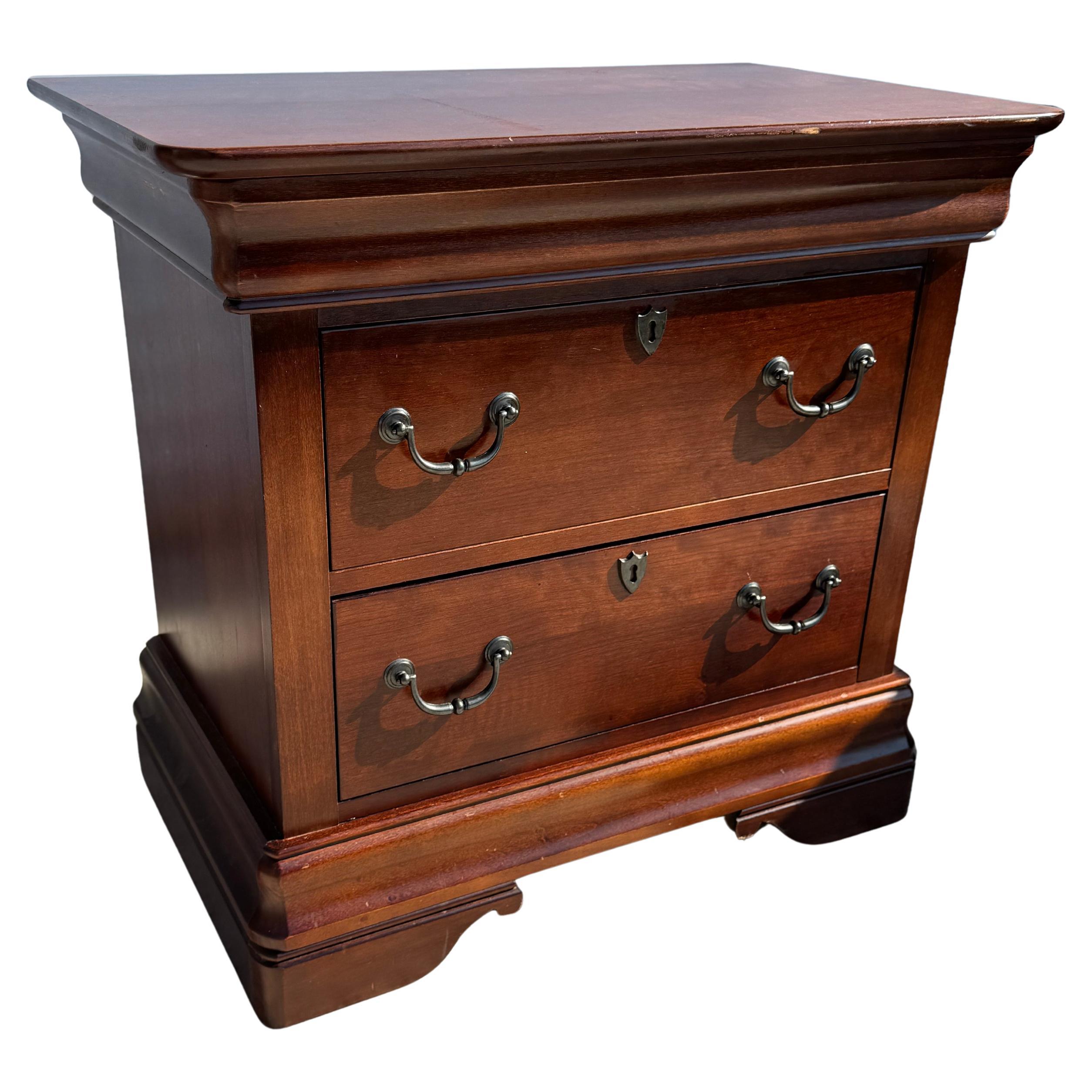 Broyhill 2 Drawer Mahogany Chest For Sale