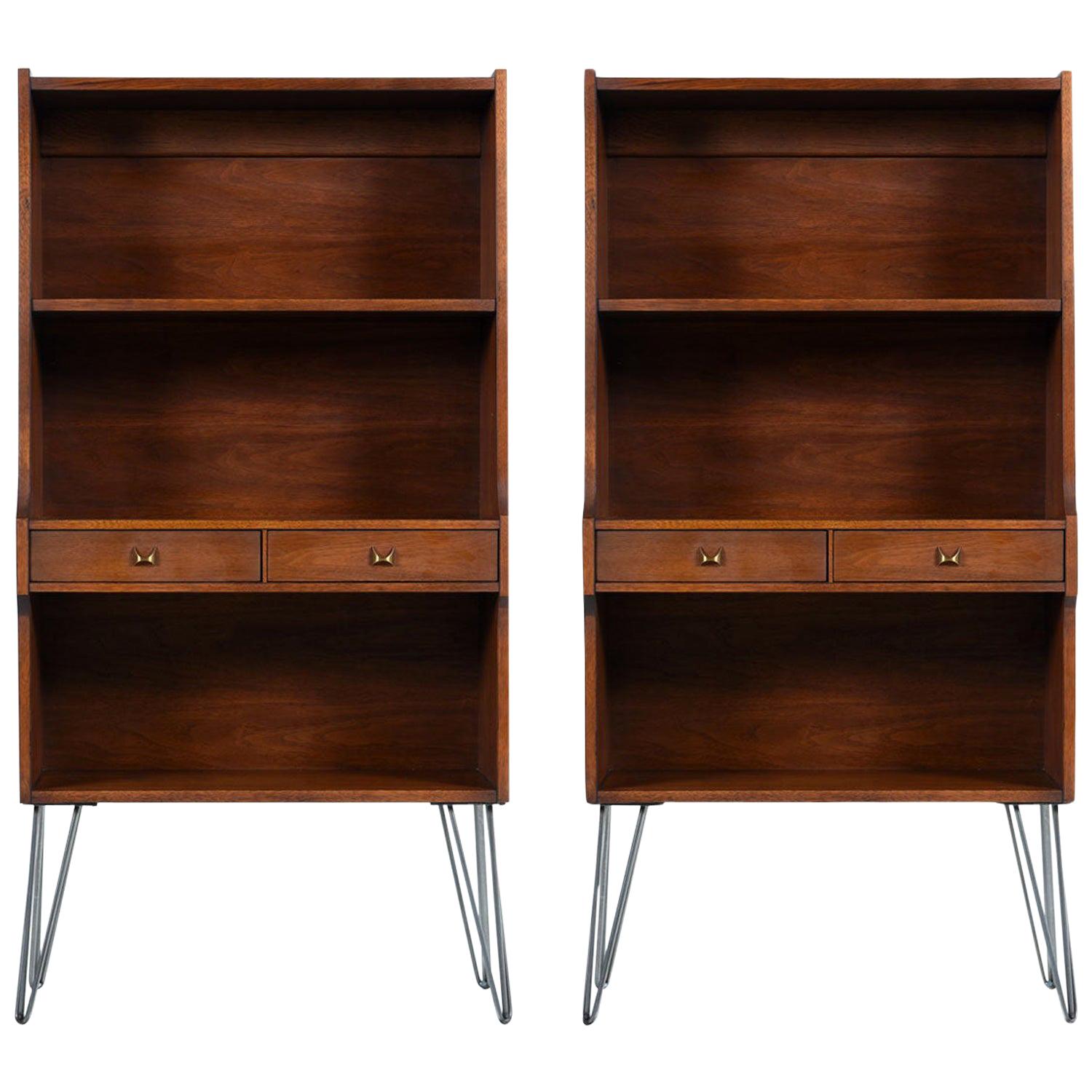 MidCentury Modern Bookcases 975 For Sale at 1stdibs