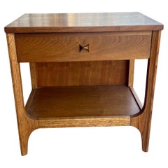 Broyhill Brasilia American Mid Century Modern Walnut Nightstand