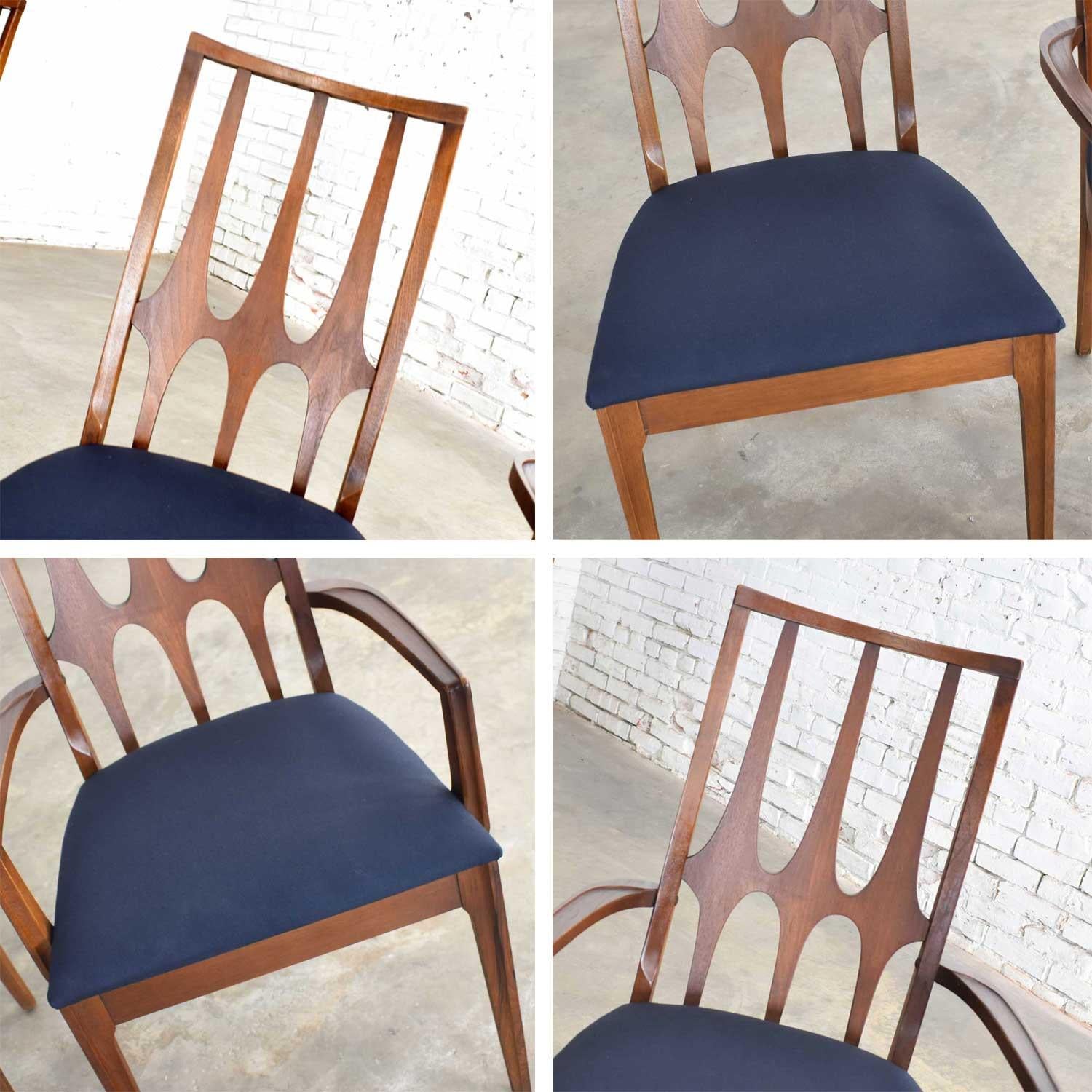 Ensemble original de 10 chaises de salle à manger Broyhill Brasilia, mi-siècle moderne, 1962-1970 en vente 9